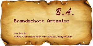 Brandschott Artemisz névjegykártya